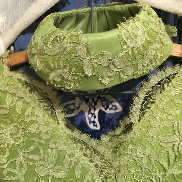 Green Dress with Matching Hat Circa 1950/1960 - Picture 3 of 6